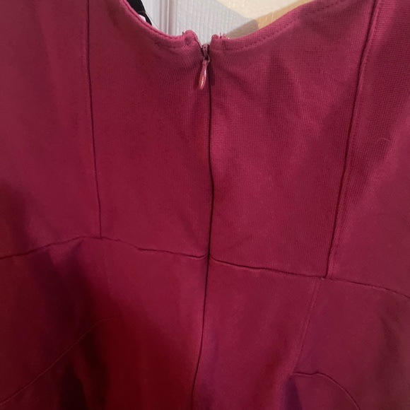 Anthropologie Maeve Glam And Sexy Bold Deep Pink Button-Front Dress Size 20W - Picture 6 of 9